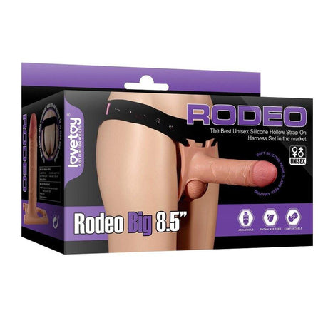 Rodeo Hollow Strap On Set 8.5in - Adult Toys