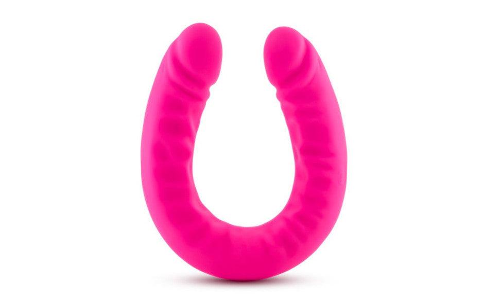 Ruse Silicone Slim 18in Hot Pink Double Dong - Naughty by Nature Adult Store