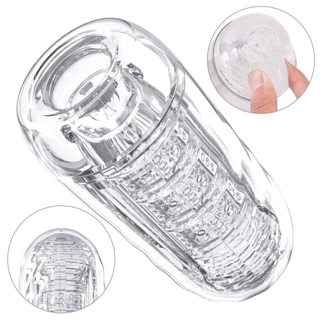 S - Hande Elite Space Capsule Male Masturbator – Ergonomic TPE Stroker - Adult Toys