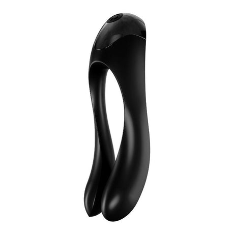 Satisfyer Candy Cane Finger Vibe Black - Adult Toys