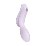 Satisfyer Curvy Trinity 2 Insertable Air Pulse Vibrator Violet - Adult Toys