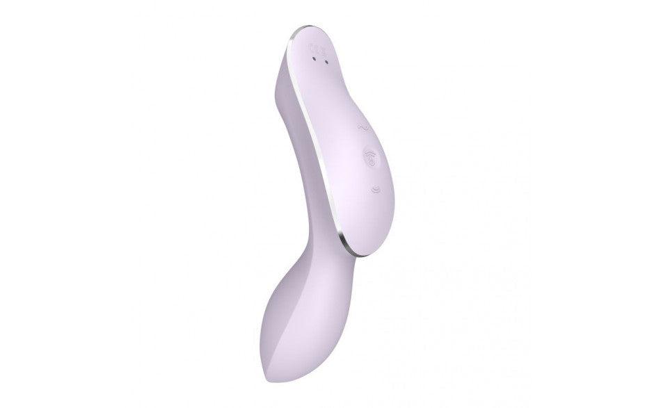 Satisfyer Curvy Trinity 2 Insertable Air Pulse Vibrator Violet - Adult Toys
