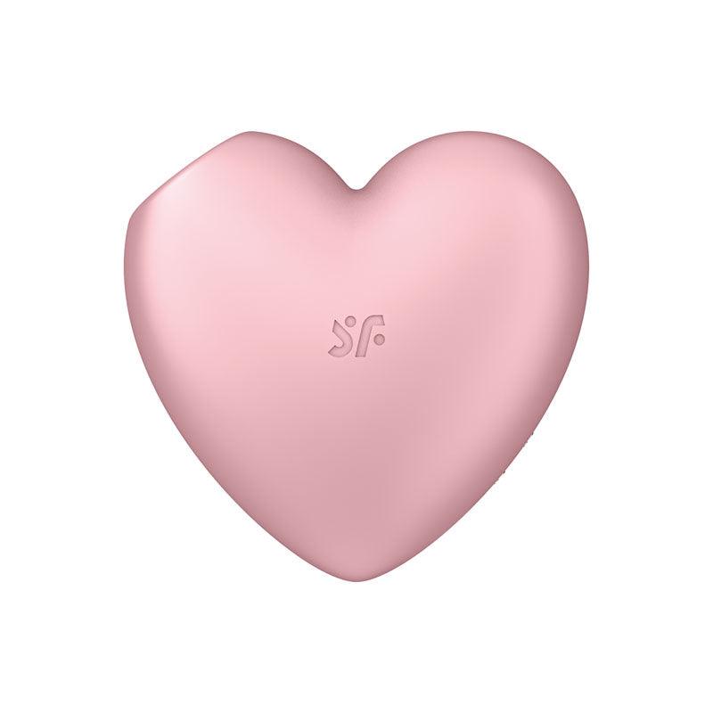 Satisfyer Cutie Heart - Light Red - Light Red USB Rechargeable Air Pulsation Stimulator with - STIMULATORS - PREMIUM