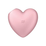Satisfyer Cutie Heart - Light Red - Light Red USB Rechargeable Air Pulsation Stimulator with - STIMULATORS - PREMIUM