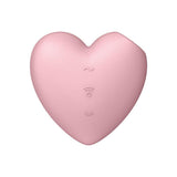 Satisfyer Cutie Heart - Light Red - Light Red USB Rechargeable Air Pulsation Stimulator with - STIMULATORS - PREMIUM
