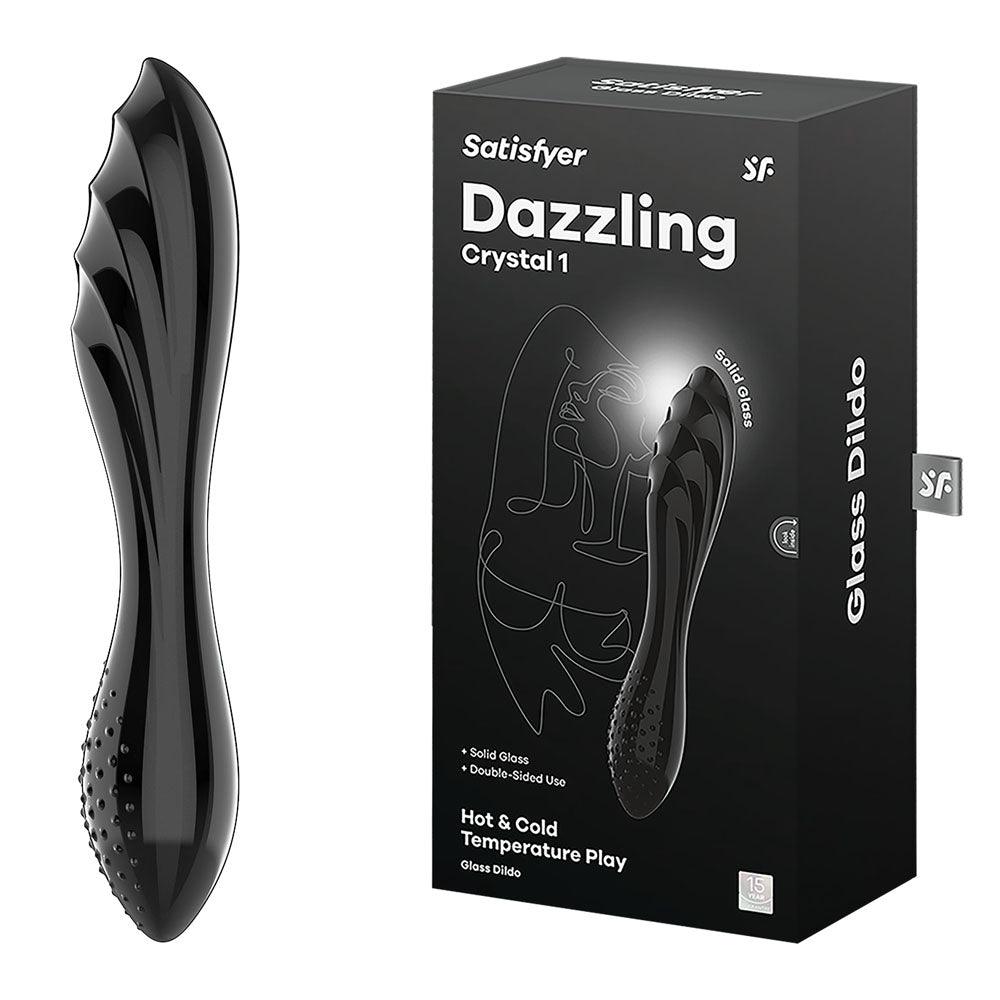 Satisfyer Dazzling Crystal 1 - Black - GLASS TOYS - PREMIUM
