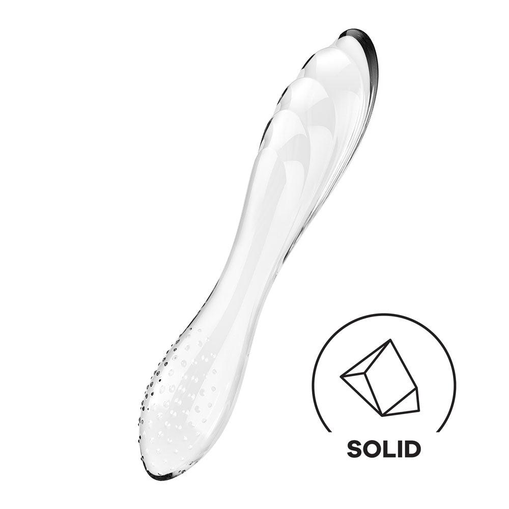 Satisfyer Dazzling Crystal 1 - Clear - GLASS TOYS - PREMIUM