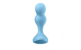 Satisfyer Deep Diver Vibrating Connect App Anal Plug Blue - Adult Toys