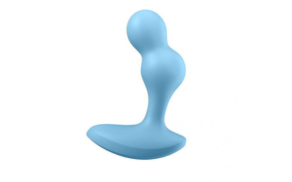 Satisfyer Deep Diver Vibrating Connect App Anal Plug Blue - Naughty by Nature Adult Store