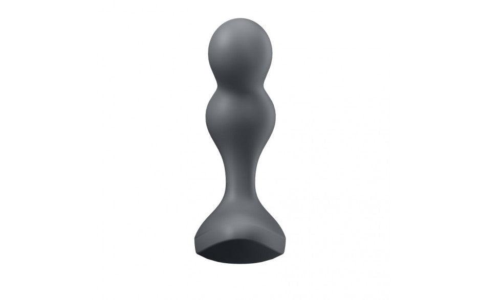 Satisfyer Deep Diver Vibrating Connect App Anal Plug Grey - Adult Toys