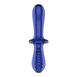 Satisfyer Double Crystal - Blue - GLASS TOYS - PREMIUM