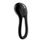 Satisfyer Majestic Duo Double Cockring | Rechargeable Silicone - Black - Adult Toys