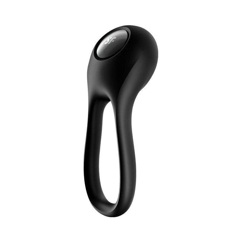 Satisfyer Majestic Duo Double Cockring | Rechargeable Silicone - Black - Adult Toys