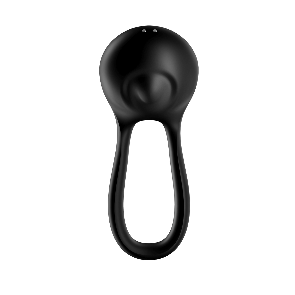 Satisfyer Majestic Duo Double Cockring | Rechargeable Silicone - Black - Adult Toys