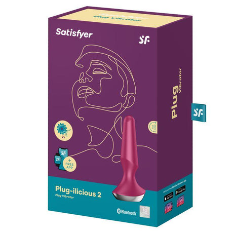 Satisfyer Plug - ilicious 2 Berry - Adult Toys