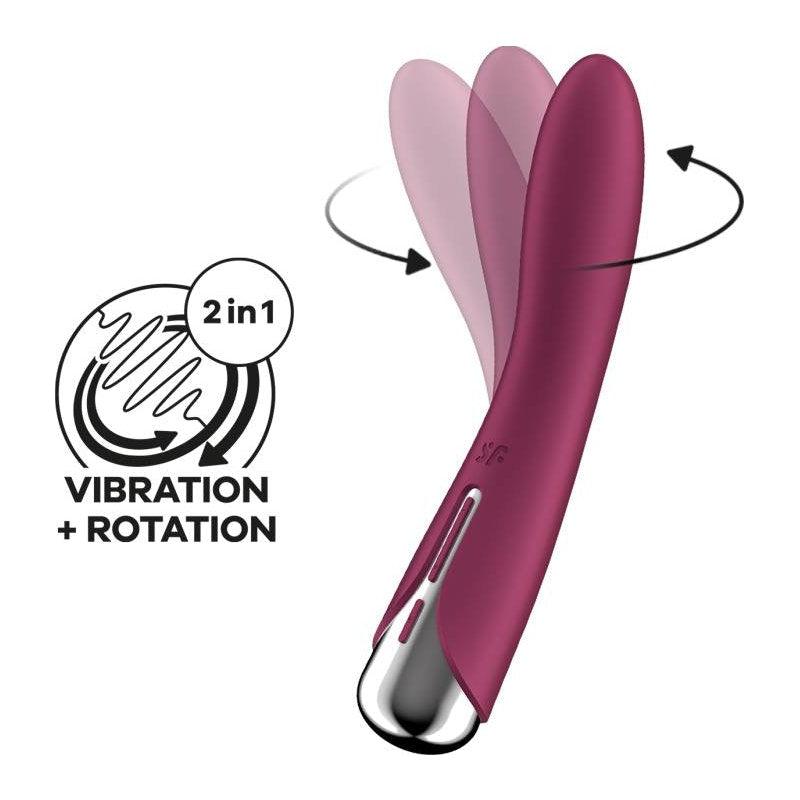 Satisfyer Spinning Vibe 1 Red - Adult Toys