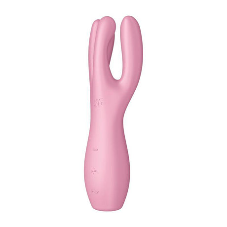 Satisfyer Threesome 3 Layon Vibrator Pink - Adult Toys