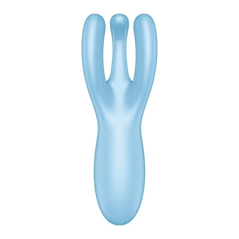 Satisfyer Threesome 4 Connect App Layon Vibrator Blue - Adult Toys