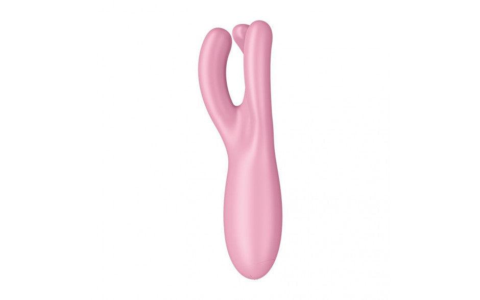 Satisfyer Threesome 4 Connect App Layon Vibrator Pink - Adult Toys