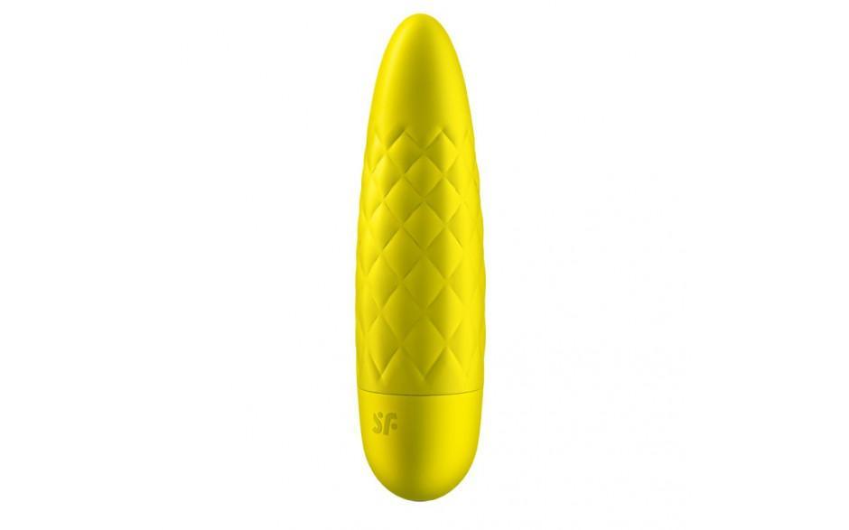 Satisfyer Ultra Power Bullet 5 – Yellow Silicone Rechargeable Vibrator - Adult Toys