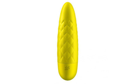 Satisfyer Ultra Power Bullet 5 – Yellow Silicone Rechargeable Vibrator - Adult Toys