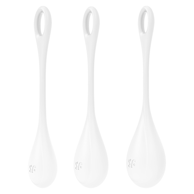 Satisfyer Yoni Power 1 Pelvic Floor Training Set | 3 Pc Silicone Balls - Adult Toys