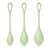 Satisfyer Yoni Power Balls 2 Green 3 Pc Set - Adult Toys