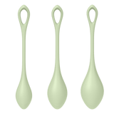 Satisfyer Yoni Power Balls 2 Green 3 Pc Set - Naughty by Nature Adult Store