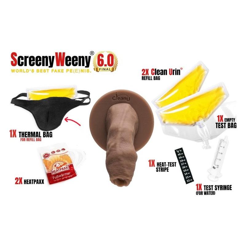 Screeny Weeny 6.0 Uncut Latino Brown - Naughty by Nature Adult Store