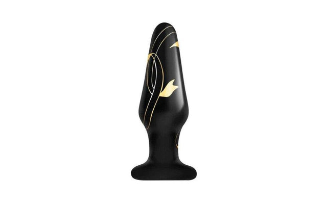 Secret Kisses Handblown Glass Plug 3.5in - Adult Toys