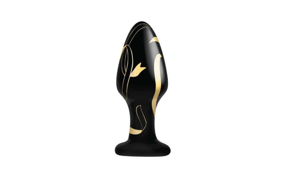 Secret Kisses Handblown Wide Glass Plug 4in - Naughty by Nature Adult Store