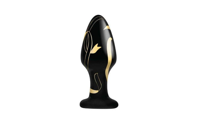 Secret Kisses Handblown Wide Glass Plug 4in - Naughty by Nature Adult Store