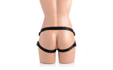 Seducer 7" Silicone Dildo w Harness Flesh - Naughty by Nature Adult Store