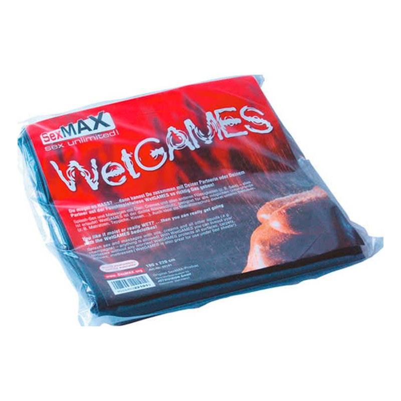 SexMAX WetGAMES Sheet Black - Adult Toys