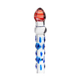 Sexus Glass Dildo Blue/Red 20 cm - Adult Toys