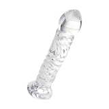 Sexus Glass Dildo Clear 16cm - Adult Toys