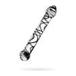 Sexus Glass Dildo Duo Black Swirl 20.5cm - Naughty by Nature Adult Store