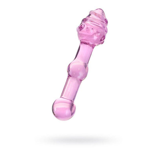 Sexus Glass Dildo Pink 17cm - Adult Toys