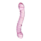 Sexus Glass Dildo - Pink 19.5cm Handcrafted Glass Adult Sex Toy - Adult Toys
