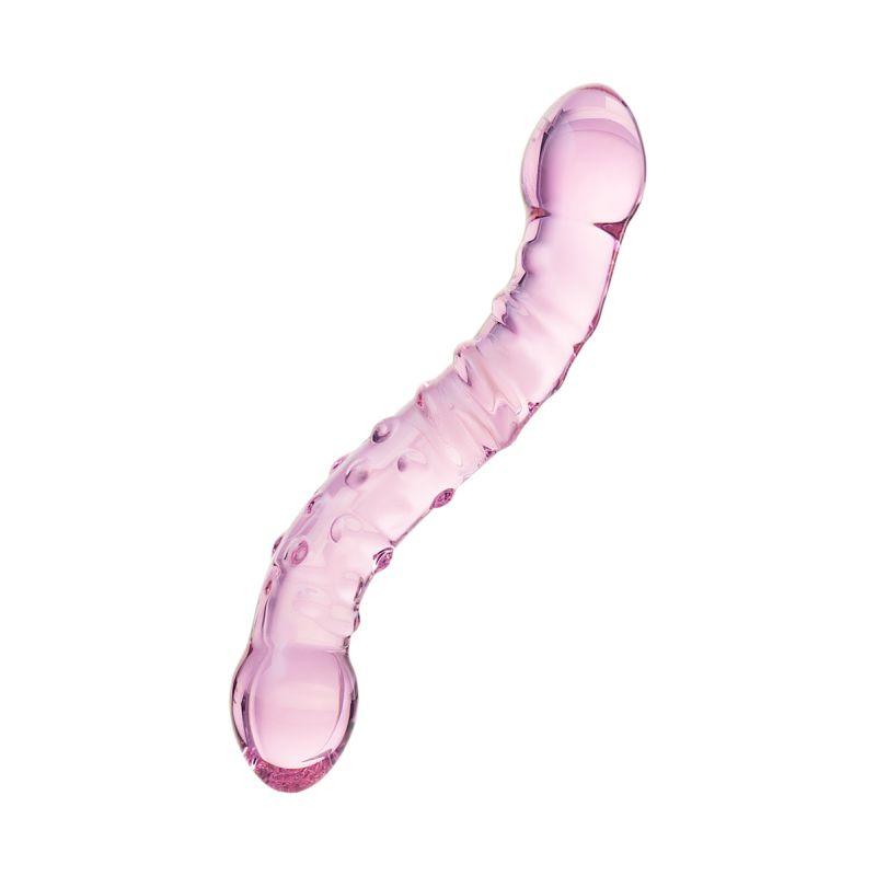 Sexus Glass Dildo - Pink 19.5cm Handcrafted Glass Adult Sex Toy - Adult Toys