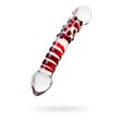 Sexus Glass Dildo Red Delight 19cm - Adult Toys