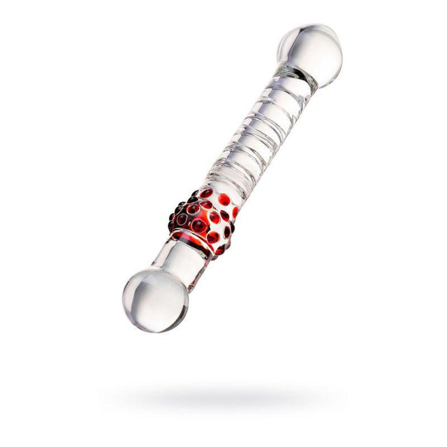 Sexus Glass Duo Bulb Dildo – 22cm Handcrafted Glass Pleasure Toy - Adult Toys