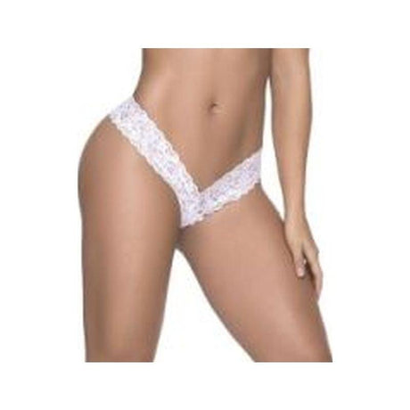 Sexy Lace Thong White - Lingerie