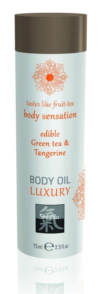 Shiatsu Luxury Body Oil Edible Green Tea and Tangerine - Lotions & Potions