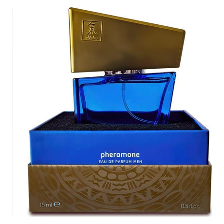 Shiatsu Pheromone Fragrance Man Dark Blue 15ml - Naughty by Nature Adult Store