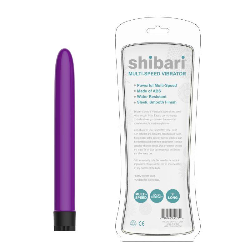 Shibari Multi - Speed Vibrator 9in Purple - Adult Toys