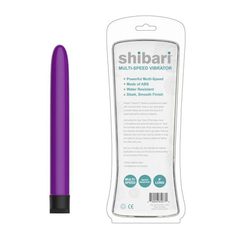 Shibari Multi - Speed Vibrator 9in Purple - Adult Toys