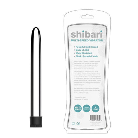 Shibari Multi - Speed Vibrator 9in Silver - Adult Toys