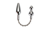 Silver Bullet Double Metal Plug - Adult Toys
