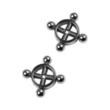 Silver Metal 2 Pc Nipple Clamps - Adult Toys